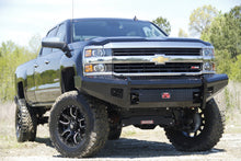 Load image into Gallery viewer, Fab Fours CH14-S3061-1 Black Steel Front Ranch Bumper for Select Chevrolet Silverado HD, Chevrolet Silverado HD