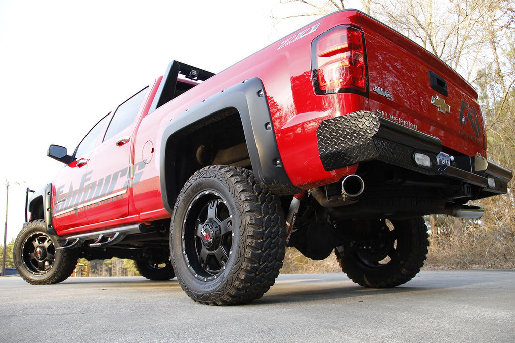 Fab Fours CH14-T3050-1 Black Steel Ranch Rear Bumper for Select Chevrolet Silverado HD, Chevrolet Silverado HD, GMC Sierra HD, GMC Sierra HD