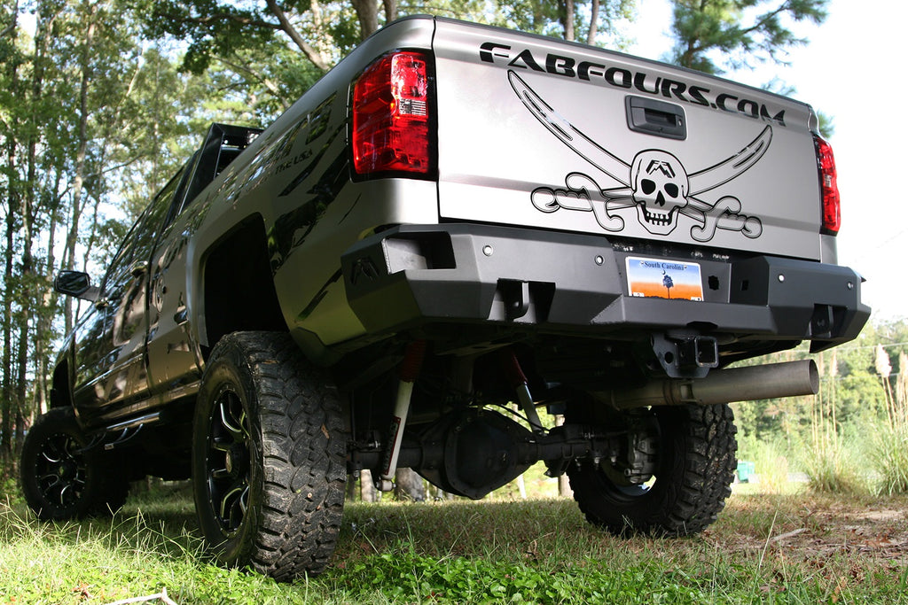 Fab Fours CH14-W3051-B Premium Rear Bumper for Select Chevrolet Silverado HD, Chevrolet Silverado HD, GMC Sierra HD, GMC Sierra HD