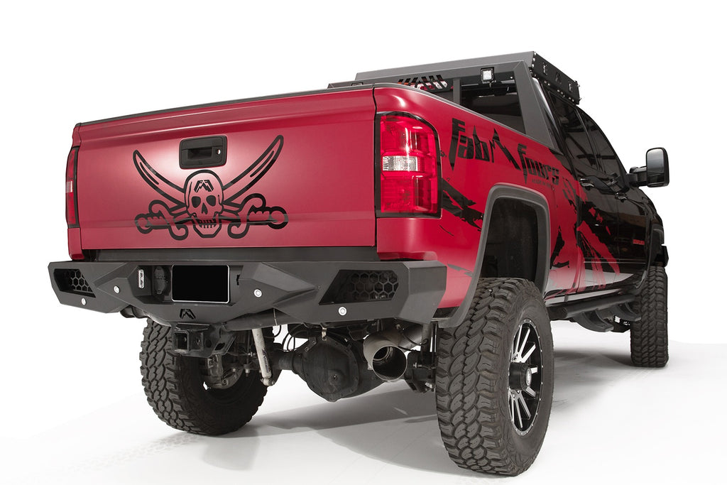 Fab Fours CH15-E3051-1 Vengeance Rear Bumper for Select Chevrolet Silverado HD, Chevrolet Silverado HD, GMC Sierra HD, GMC Sierra HD