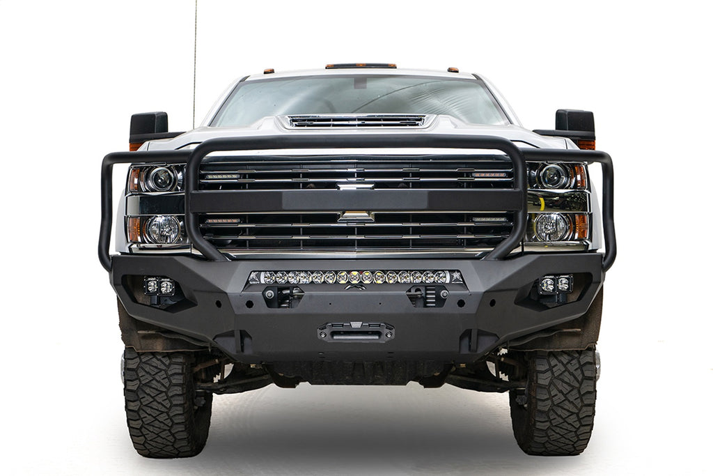 Fab Fours CH15-X2750-B Matrix Front Bumper for Select Chevrolet Silverado HD, Chevrolet Silverado HD