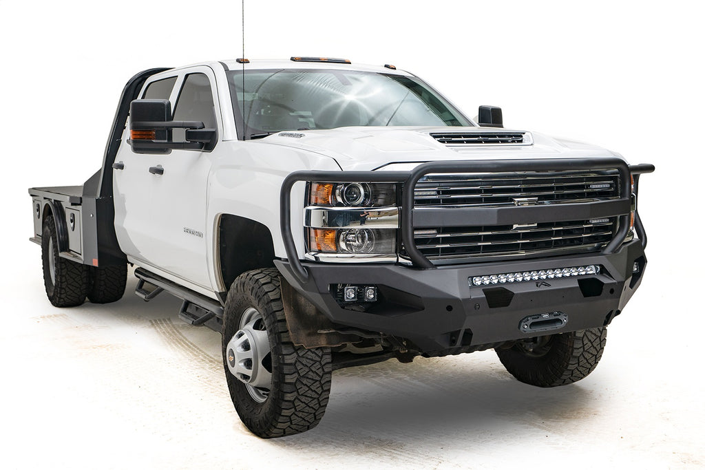 Fab Fours CH15-X2750-1 Matrix Front Bumper for Select Chevrolet Silverado HD, Chevrolet Silverado HD