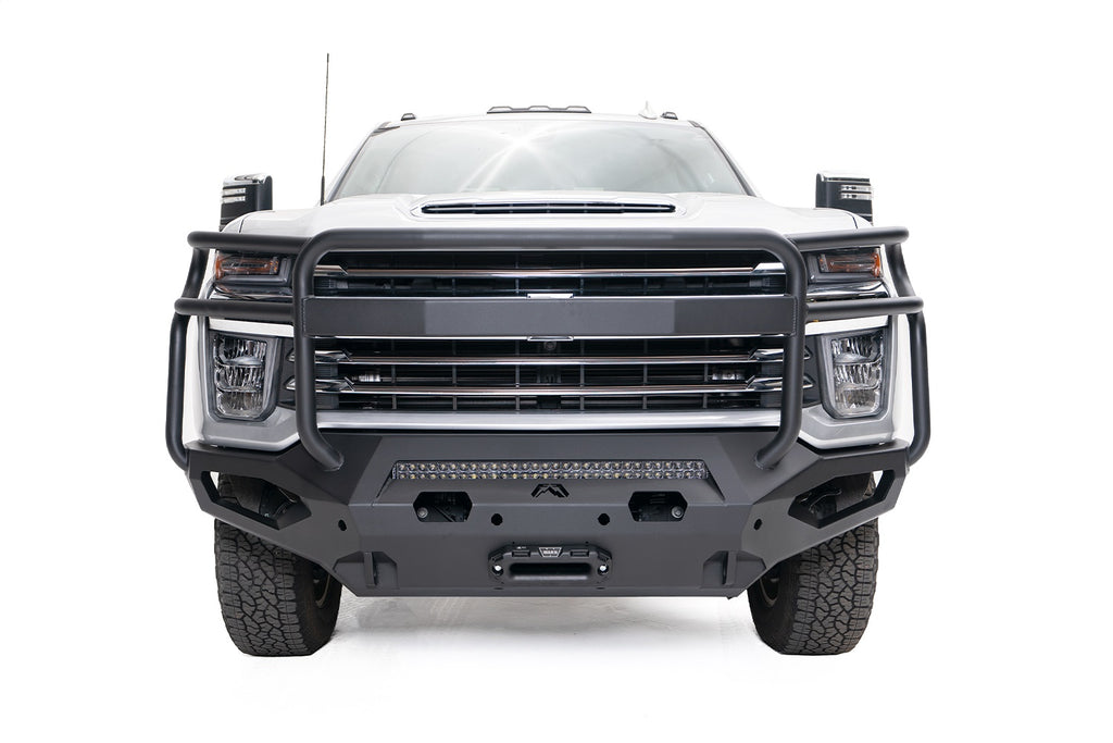 Fab Fours CH20-X4950-B Matrix Front Bumper for Select Chevrolet Silverado HD, Chevrolet Silverado HD