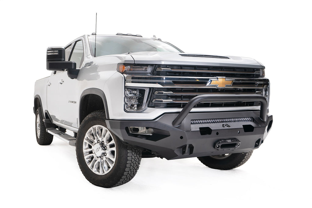 Fab Fours CH20-X4952-B Matrix Front Bumper for Select Chevrolet Silverado HD, Chevrolet Silverado HD