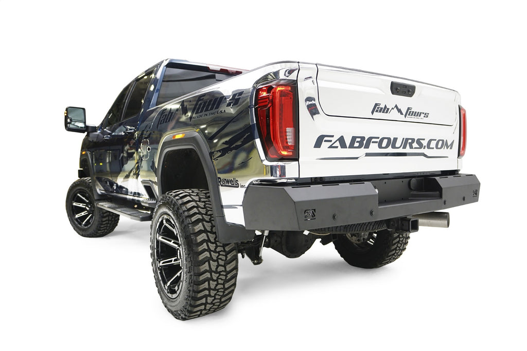 Fab Fours CH20-RT4950-1 Red Steel Rear Bumper for Select Chevrolet Silverado HD, Chevrolet Silverado HD, GMC Sierra HD, GMC Sierra HD