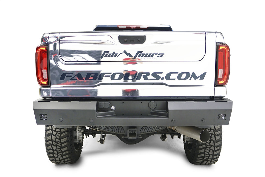 Fab Fours CH20-RT4950-1 Red Steel Rear Bumper for Select Chevrolet Silverado HD, Chevrolet Silverado HD, GMC Sierra HD, GMC Sierra HD