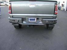Load image into Gallery viewer, Fab Fours CH99-W1250-B Heavy Duty Rear Bumper for Select Chevrolet Silverado 2500, Chevrolet Silverado HD, Chevrolet Silverado HD Classic, Chevrolet Silverado 3500, Chevrolet Silverado Classic, GMC Sierra 2500, GMC Sierra HD, GMC Sierra HD Classic, GMC