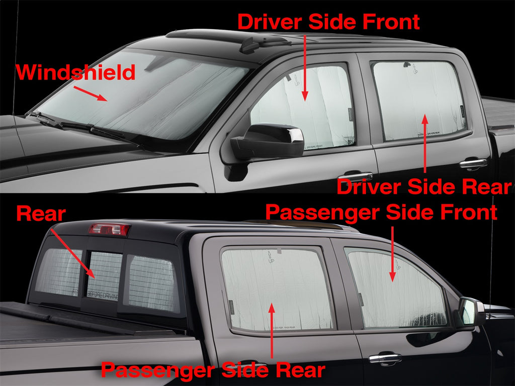 Weathertech TS0001K2 ® SunShade Full Vehicle Kit for Select Chevrolet Silverado 1500, Chevrolet Silverado HD, Chevrolet Silverado HD, GMC Sierra 1500, GMC Sierra HD, GMC Sierra HD