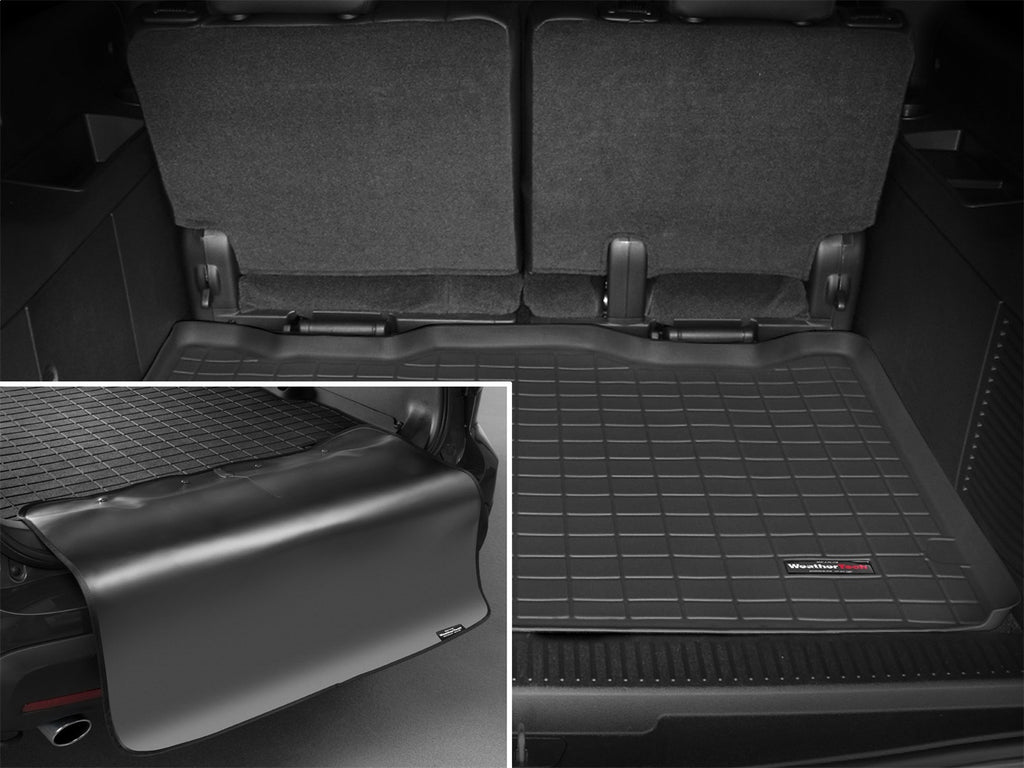 Weathertech 40311SK Cargo Liner w/Bumper Protector for Select Cadillac Escalade ESV, Chevrolet Suburban 1500, Chevrolet Suburban 2500, GMC Yukon XL