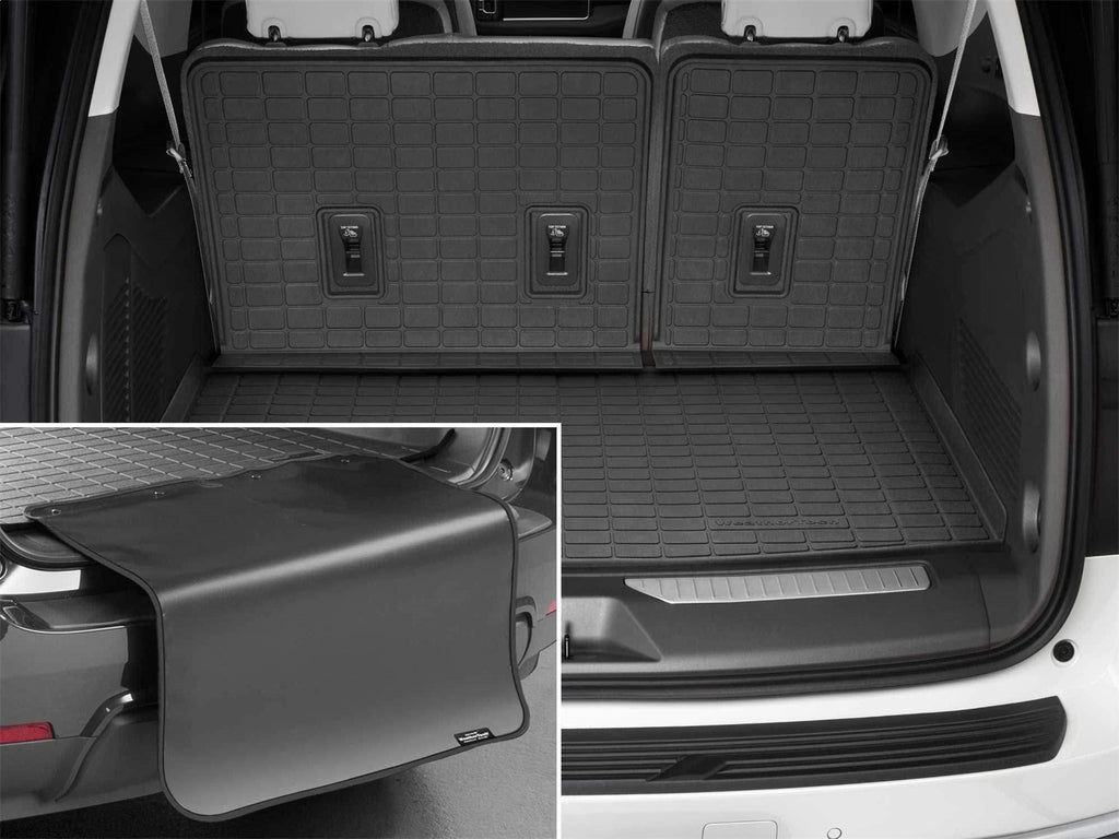 Weathertech 401466IMSK SeatBack Cargo Liner HP w/Bumper Protector for Select Cadillac Escalade ESV, Chevrolet Suburban, GMC Yukon XL