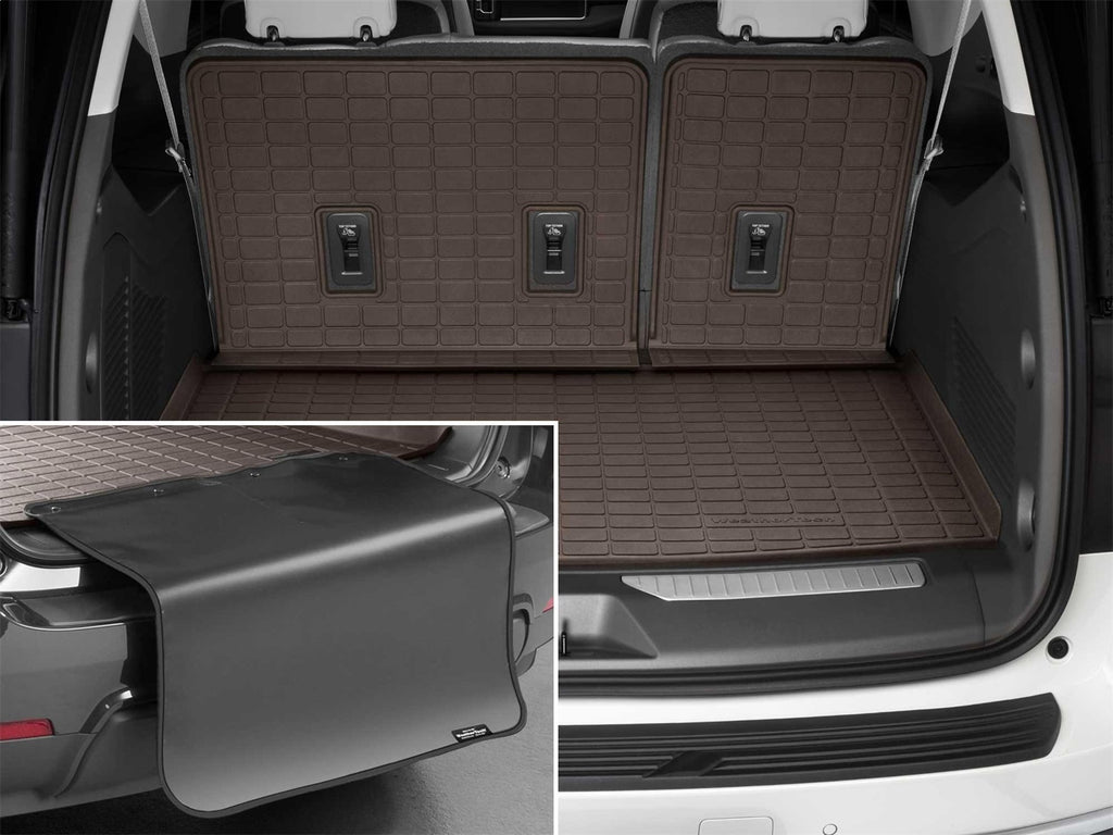 Weathertech 431466IMSK SeatBack Cargo Liner HP w/Bumper Protector for Select Cadillac Escalade ESV, Chevrolet Suburban, GMC Yukon XL