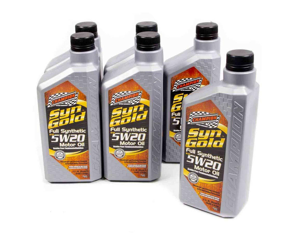 CHAMPION BRAND 4430H-6 5W20 SynGold Synthetic oil Case 6x1 Quarts