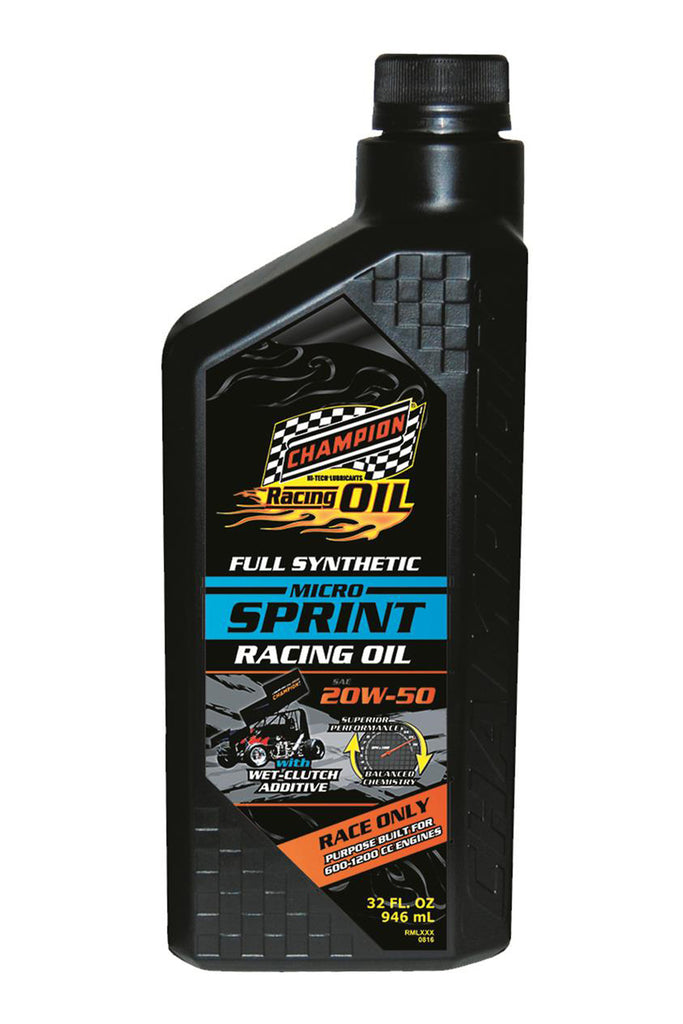 CHAMPION BRAND 4446H Micro Sprint Oil 20w50 1 Quart