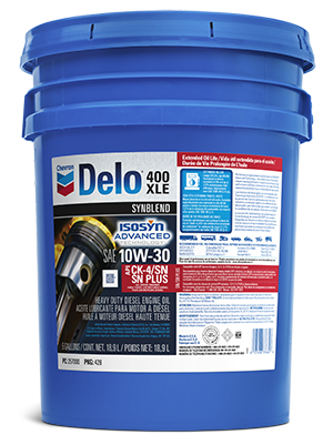 Chevron 25-7000-10 400 XLE Synblend SAE 10W30 CK4 (18.9L)