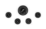 CLASSIC INSTRUMENTS AX100GBLF Autocross Grey 5 Gauge Set 2-1/8 Full Sweep