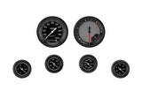 CLASSIC INSTRUMENTS AX101GBLF Autocross Grey 6 Gauge Set 2-1/8 Full Sweep