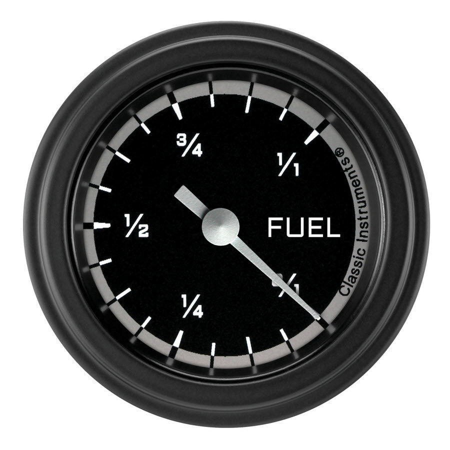 CLASSIC INSTRUMENTS AX109GBLF Autocross Grey Fuel Gaug e 2-1/8 Full Sweep