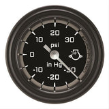 CLASSIC INSTRUMENTS AX141GBLF Autocross Grey Boost/Vac 2-1/8 Full Sweep