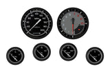 CLASSIC INSTRUMENTS AX251GBLF Autocross Grey 6 Gauge Set 2-5/8 Short Sweep