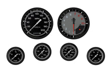 Load image into Gallery viewer, CLASSIC INSTRUMENTS AX351GBLF Autocross Grey 6 Gauge Set 2-5/8 Full Sweep