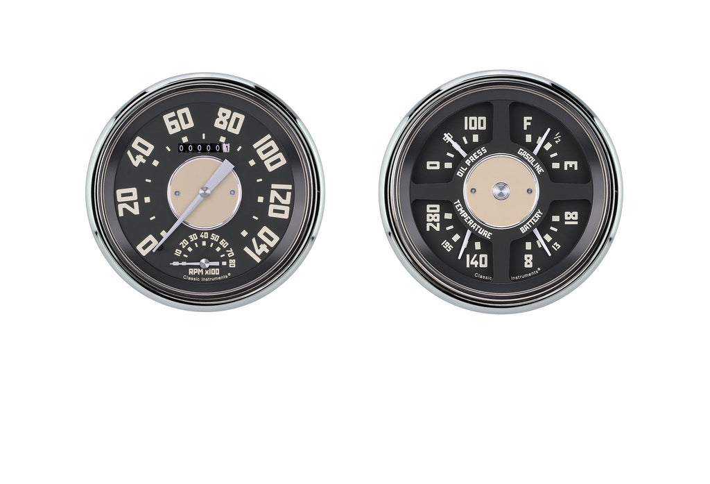 CLASSIC INSTRUMENTS CT47OE62 47-53 Chevy Truck Quad Gauge w/Tach