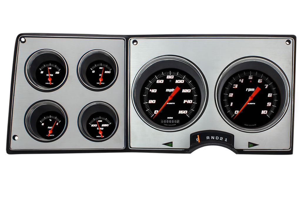 CLASSIC INSTRUMENTS CT73VSB 73-87 GM P/U Gauges Velocity Black