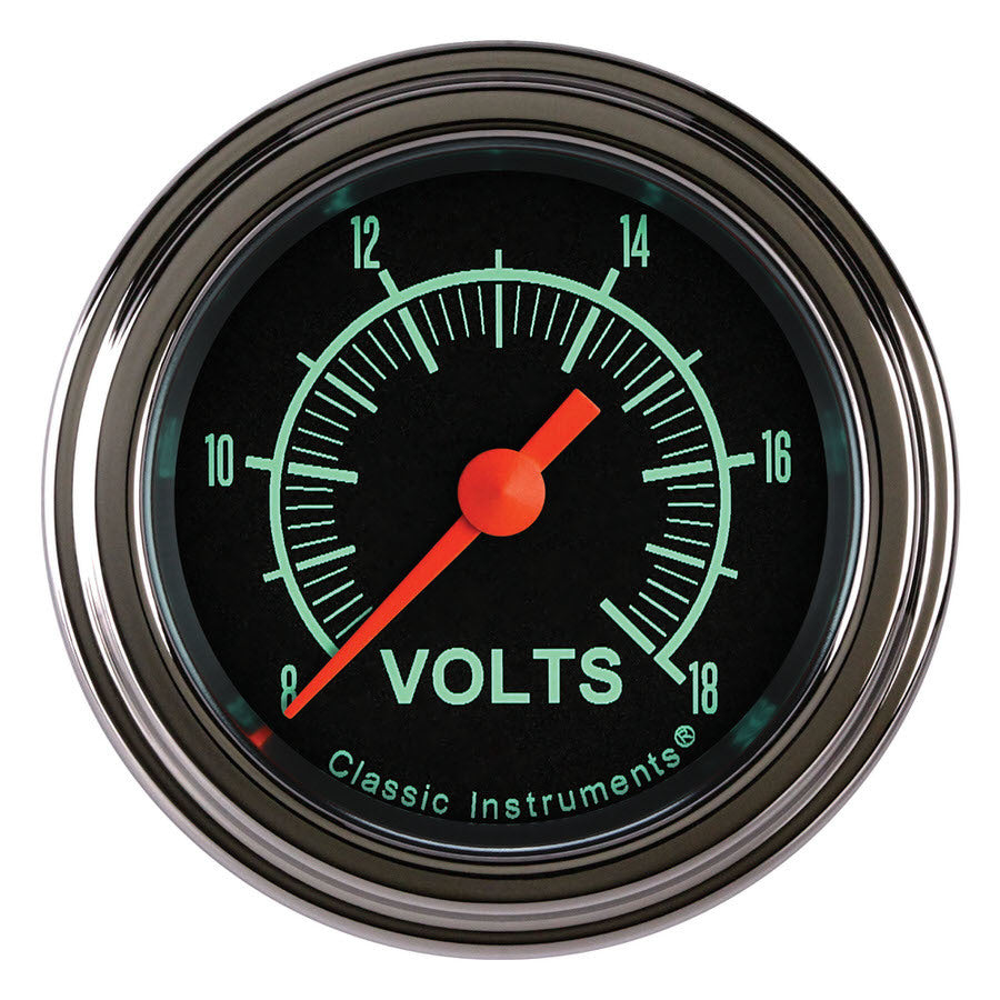 CLASSIC INSTRUMENTS GS130SLF G/Stock Volt Gauge 2-1/8 Full Sweep