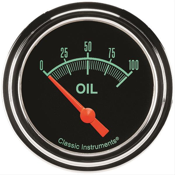 CLASSIC INSTRUMENTS GS281SLF G/Stock Oil Pressure 2-5/8 Short Sweep