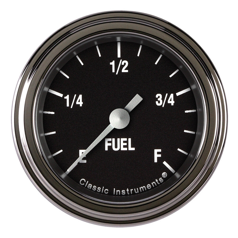 CLASSIC INSTRUMENTS HR109SLF Hot Rod Fuel Gauge 2-1/8 Full Sweep