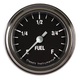 CLASSIC INSTRUMENTS HR109SLF Hot Rod Fuel Gauge 2-1/8 Full Sweep
