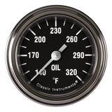 CLASSIC INSTRUMENTS HR128SLF Hot Rod Oil Temp 2-1/8 Full Sweep