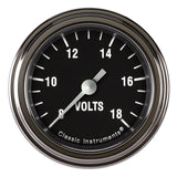 CLASSIC INSTRUMENTS HR130SLF Hot Rod Volt Gauge 2-1/8 Full Sweep