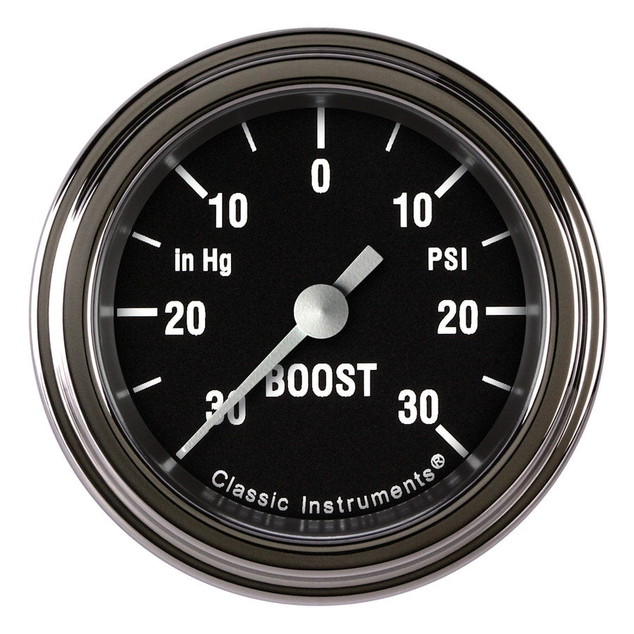 CLASSIC INSTRUMENTS HR141SLF Hot Rod Boost/Vac 2-1/8 Full Sweep