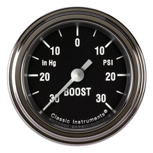 Load image into Gallery viewer, CLASSIC INSTRUMENTS HR141SLF Hot Rod Boost/Vac 2-1/8 Full Sweep