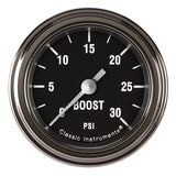CLASSIC INSTRUMENTS HR142SLF Hot Rod Boost 30 2-1/8 Full Sweep
