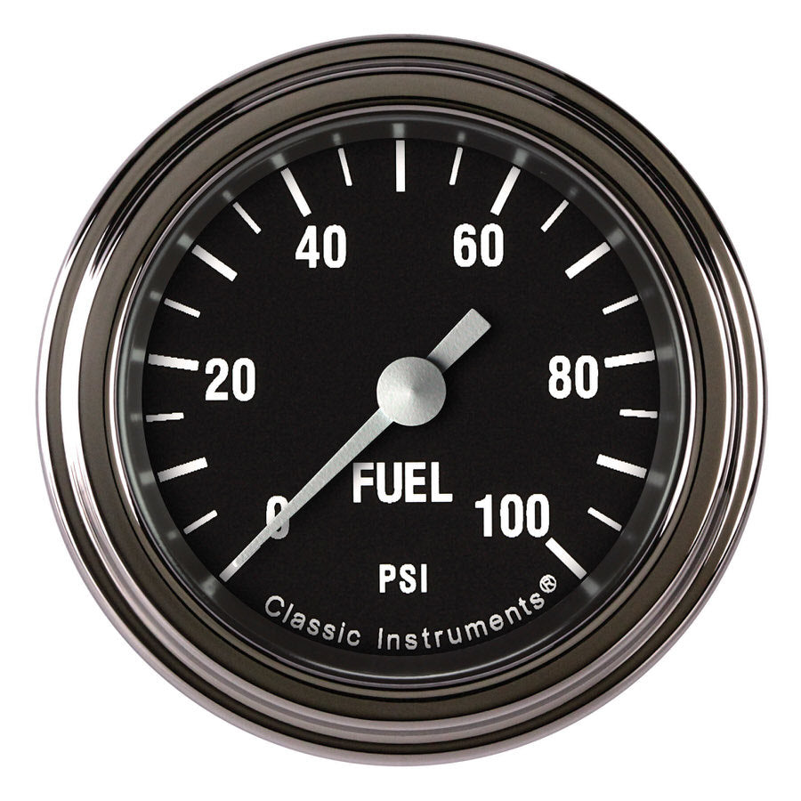 CLASSIC INSTRUMENTS HR146SLF Hot Rod Fuel Pressure 100 PSI 2-1/8 Full Sweep