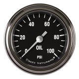 CLASSIC INSTRUMENTS HR181SLF Hot Rod Oil Pressure 2-1/8 Full Sweep