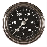 CLASSIC INSTRUMENTS HR197SLF Hot Rod Cylinder Head Temp 2-1/8 Full Sweep