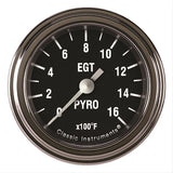 CLASSIC INSTRUMENTS HR198SLF Hot Rod Pyrometer 2-1/8 Full Sweep