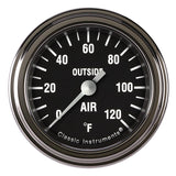 CLASSIC INSTRUMENTS HR199SLF Hot Rod Outside Air 2-1/8 Full Sweep