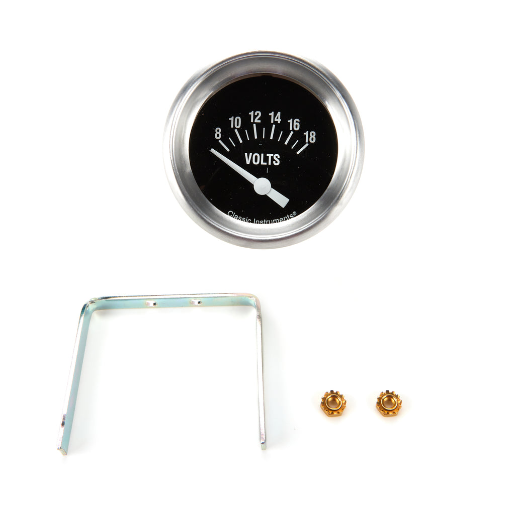 CLASSIC INSTRUMENTS HR230APF Hot Rod Volt Gauge 2-5/8 Short Sweep
