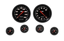 Load image into Gallery viewer, CLASSIC INSTRUMENTS VS151BBLF Velocity Black 6 Gauge Set 2-1/8 Full Sweep