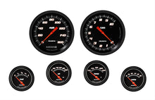 Load image into Gallery viewer, CLASSIC INSTRUMENTS VS251BBLF Velocity Black 6 Gauge Set 2-5/8 Short Sweep