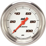 CLASSIC INSTRUMENTS VS381WAPF Velocity White Oil Press ure 2-5/8 Full Sweep