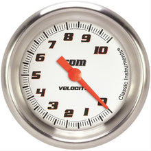 Load image into Gallery viewer, CLASSIC INSTRUMENTS VS383WAPF Velocity White Tachomete r 2-5/8 Full Sweep
