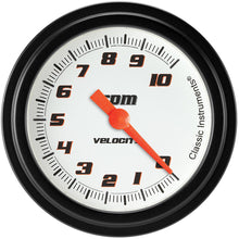Load image into Gallery viewer, CLASSIC INSTRUMENTS VS383WBLF Velocity White Tachomete r 2-5/8 Full Sweep