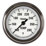 CLASSIC INSTRUMENTS WH127SLF White Hot Transmission T emp 2-1/8 Full Sweep