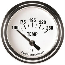 Load image into Gallery viewer, CLASSIC INSTRUMENTS WH226SLF-08 White Hot Temperature Ga uge 2-5/8 Short Sweep
