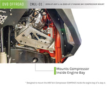Load image into Gallery viewer, DV8 Offroad CMJL-01 Engine Bay Compressor Mount for Select Jeep Gladiator, Jeep Wrangler