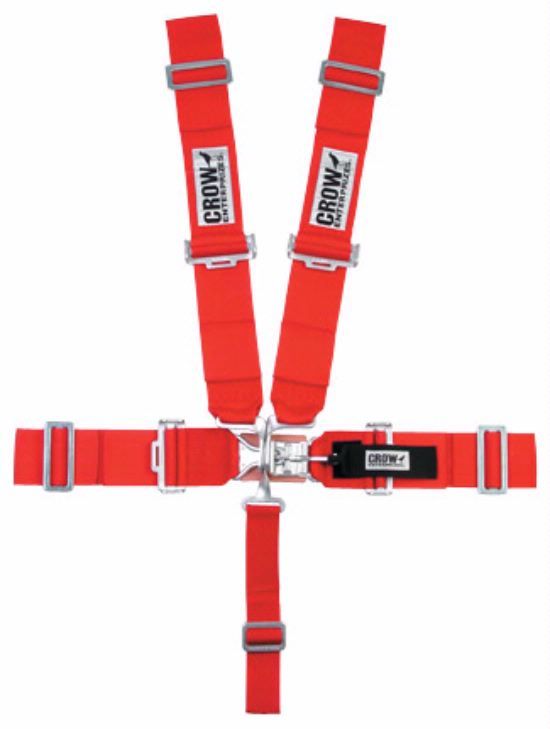 CROW SAFETY GEAR 11012 5-Pt Harness Small Latch RD Wrap Around Pull Down